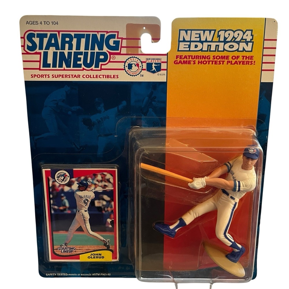1994 Starting Lineup John Olerud Toronto BlueJays Action Figure Cards MLB 5"